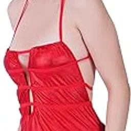girlfriend Soft Shining Babydoll Lingerie Bodysuit Swimwear Mini Chemise Mesh Wedding Nightie Bridal Nightdress Faux Leather-picture-19