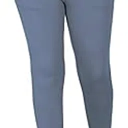 S R Collection Premium Cotton Lycra Stretchable Ankle Length Pocket Legging for Womens & Girls- Free Size- 26-34 Inch image 1