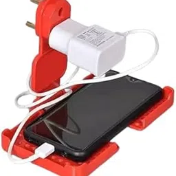 TDX Multi-Purpose Wall Holder Stand for Charging Mobile Just Fit in Socket, Support All Charger and Hang-picture-21