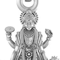 akshat sapphire Sterling Silver (92.5% purity) God Vishnu/Vishnu Laxmi Pendant for Men & Women Pure Silver Lord Vishnu/Laxmi Vishnu Locket for Good Health & Wealth-picture-11