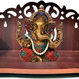 divokah DIVOKAH® Plywood Small Wooden Temple for Home Office and Shop/Wall Hanging Temple/sinhasan/Pooja mandir/Pooja Stand/Hindola (8 MM Plywood Thickness) BR_OMO-picture-10