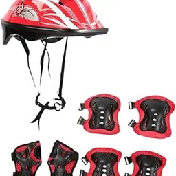 ZOOMELLA Kids Bike Helmet Set Portable for Skateboarding Outdoor Sports Rollerblading Red|Helmets|Sporting Goods-image-72
