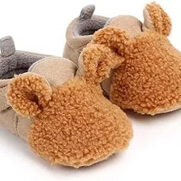 myaddiction Baby Soft Sole Shoes Sneakers Winter Warm Boots Trainer 6-9Months Brown Clothing & Accessories | & Toddler Clothing |-picture-28