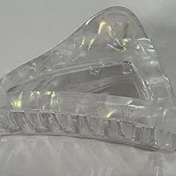 Triangle Pearl Hair Clip, Iridescent Acrylic Barrette for Women, Girls-image-49