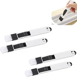 COOFANDY Window or Sliding Door Track Cleaning Tool Hand-held Groove Gap Cleaning Brush, 4 Pcs Window Sill Cleaner Duster for Car Vent Keyboard Window Blinds Air Conditioning-picture-14
