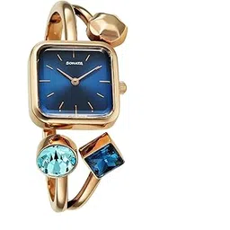 Sonata Aura 2.0 Quartz Blue Dial Rose Gold Stainless Steel Strap Analog Watch for Women - 87097WM01W-picture-34