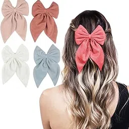 Radhu & Kabby Trendy Hair Bow Clip for Women/Girls | Comfortable Hair Accessories | Fancy & Stylish | Anti-Hair Breakage Hairclips | Multicolors-picture-10