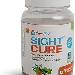 CureSee Sight Cure – Ayurvedic Eye Care Tablets with Amla, Bhringaraja and Marigold – Vision Support & Digital Eye Strain Relief – 60 Coated Plant-Based Tablets-picture-39