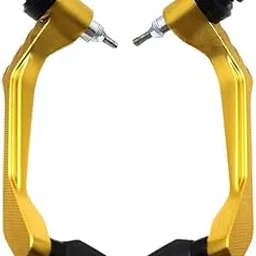 Vagary CNC Aluminum Alloy Motorcycle Handguard Universal Brake Clutch Lever Guard for Kawasaki Z900, Ninja 650, Ninja 300, Ninja 250 (Golden)-picture-11
