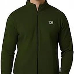 tqh Men Full Sleeve High Neck Zippered Solid Black Sweatshirt-picture-54