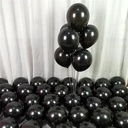 Flyloons Black Balloons Pack of 50 for birthday decoration items also suitable for Anniversary, Wedding, Celebration, Party-image-72