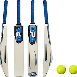 Plastic Cricket bat and 2 Tennis Cricket Balls for Kids and Adults Full Size Lightweight Durable bat for Tennis Ball Cricket bat-picture-15