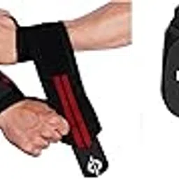 nivia Basic Duffle Polyester Bag/Gym Bags/Adjustable Shoulder Bag,Nivia Weight Lifting Wrist Support, for Gym Workout, Fitness, Pus,Nivia Weight Lifting Wrist Support with Thumb Loop Strap for Gym,-picture-21