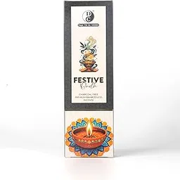 Festive Oudh Premium Bambooless Incense Sticks |Pack of 3 | Charcoal-Free, Eco-Friendly & 100% Natural | Essential Oil Dipped Agarbatti for Puja, Meditation & Home Fragrance-image-62