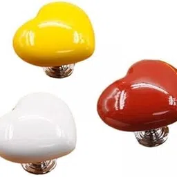 4x3x Heart Shaped Toilet Press Button Toilet Tank Button for Lavatory Restroom-image-1