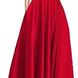 janak Maxi Skirt for Women, Soft Silk Fabric, Adjustable Waist, Flared Pattern-picture-45