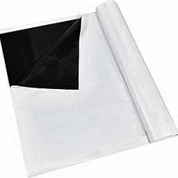 iPower Black and White Panda Film 10 x 10ft Highly Reflective and Waterproof Plastic Sheeting, 5.5 Mil Thick Blackout Tarp Hydroponics Cover for All Seasons in DIY Grow Rooms, Warm House, Greenhouse-picture-26