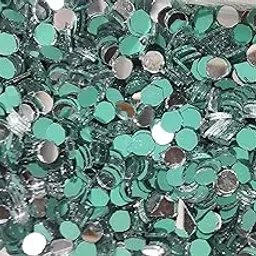 OMX Round Mirror Stones for Embroidery on Lehenga, Blouse or Any Clothes, 8 mm, 200 Pieces-picture-17