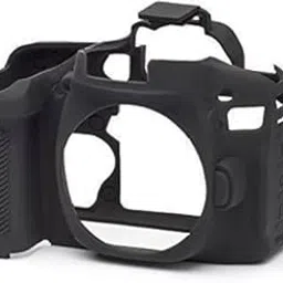 Silicon Cover Protective Camera case Cover Compatible for Canon 80D Camera Case- Black-picture-23