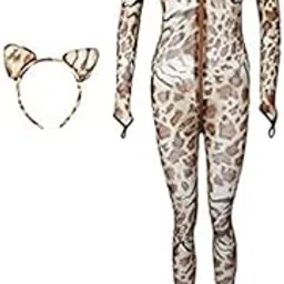 atorse 3xWomen Open Crotch Bodysuit Cute Zipper Long Sleeve Catsuit Jumpsuit Clubwear-picture-19