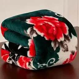 BLUSH & BLOOM Floral Double Mink Embossed Blanket for Heavy Winters (Design and Colour as Per Stock) Random Design and Colour Will Be Deliver- 90 x 100 inches-image-90
