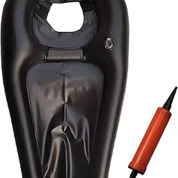 Hair Wash Basin for Salon, Hair Wash Basin, Portable Wash Basin for Bedridden and Wheelchair Users, Foldable Shampoo Station for Elderly, Disabled, Pregnant, 60x38x10cm with Air Pump-picture-41