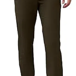 raymond Men Slim Fit Solid Pattern Cotton Blend Flat Front Casual Trouser-picture-24