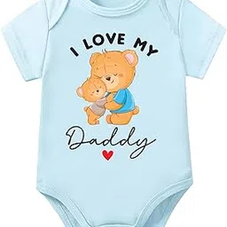 " I Love My Daddy Cotton Romper For New Born Baby Boy Girl. Half Sleeves Romper Bodysuit Clothes For Infant Toddler Boys Girls.-image-81