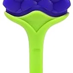 BTfash Baby Tree and Fruits Shape Teether Teething | Natural Organic Freezer Safe for Newborn Infant, Babies | Silicone BPA Free | Gum Pain Relief 3D Soother Set (Pack of 1, Grapes)-image-11