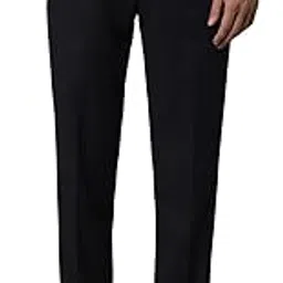 louis philippe Men's Regular Fit Mid Rise Pants-picture-29