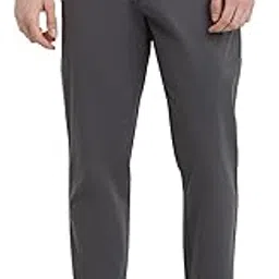 parx Men Low Rise Tapered Fit Solid Pattern Cotton Blend Flat Front Casual Trouser-picture-28