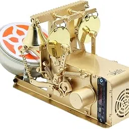 SHIV CRAFTS Mantra & Bluetooth Mini Aarti Machine | Wireless Devotional Speaker for Home Temple | Color GOLDEN-picture-14