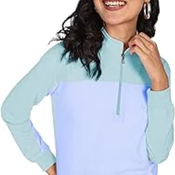 newport Women's Polyester Hooded and Crew Neck Regular Fit Sweatshirt (NPWWPSS20003B01_LT. Blue'_X_Large)-picture-43