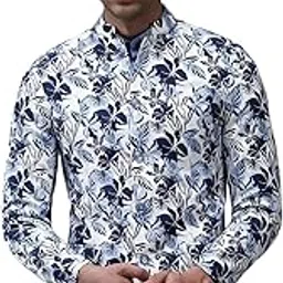 showoffff SHOWOFF Men's Mandarin Collar White Printed Blazer-SOBLZ-261_White-picture-14