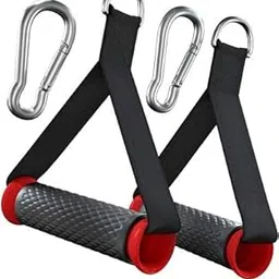 Fitness Guru® - Heavy Duty Exercise Handles Compatible with Cable Machines with 2 hooks Multi-training Bar-picture-36