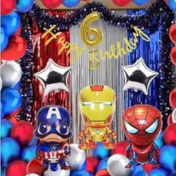 Superhero Party Decorations Set, Marvel Avengers Balloons superhero Birthday Party Supplies-picture-11
