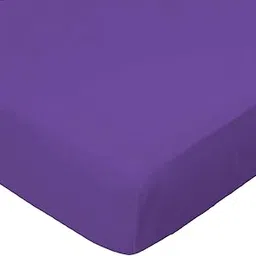 SheetWorld Fitted Pack N Play (Graco) Sheet - Solid Purple Woven - Made In USA-picture-18