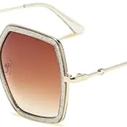 feisedy Women Large Hexagon Inspired Sunglasses Fashion Irregular Design Style Geometric B2503-picture-12