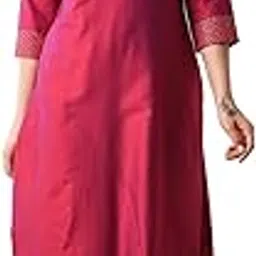 globus Women's Polyester Kurta With Pant Set image 1