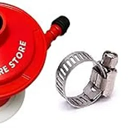 Gas Regulator Red Regulator INDEN 2 Gas Clamps Pack of 3 sutable All Gas clyenders All in one Combo Pack Regulator-picture-32
