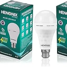 HENONIX 365 DAYS 12 Watt Emergency LED | Emergency Inverter LED For Home | Base : B22, Color : Cool Day Light, Pack of 2-picture-22