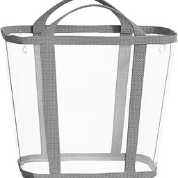 Laundry Basket Mesh Bag Modern Dirty Clothes Organizer For Dorm College Home Gray Large | Home & Garden | Household Supplies & Cleaning | Laundry Supplies | Hampers-picture-27