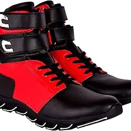 zombic Street Style High Top Fashion Sneakers & Dancing Shoes/Casual Shoes for and Boys' | Ankle Casual Shoes for Men Latest | Motorcycle Riding Boots |Bike Riding Biker Boots.-picture-56