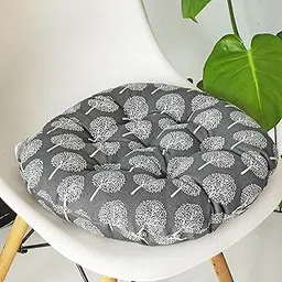 vctops Bohemian Soft Round Chair Pad Garden Patio Home Kitchen Office Seat Cushion Tree Navy Diameter 18"-image-14