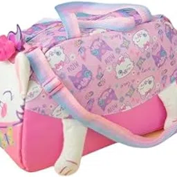 temson Cute 3D Duffle Bag - Waterproof Duffle Bag for Kids, Shoulder Bag with Multi Compartment, Ideal for Travel, Swimming, Picnic, Gym, Sports, Boys Duffle Bags (Kitty)-picture-40
