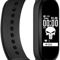 Exxelo Smart Fitness Band M8 Lite – Bracelet/Fitband with Heart Rate Monitor, OLED Bluetooth Wristband, Waterproof Sports Health Activity Tracker Watch for Boys & Girls-image-0