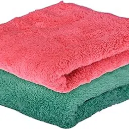 Kuber Industries Cleaning Towel | Reusable Cleaning Cloths for Kitchen | Duster Towel for Home Cleaning | 350 GSM Cleaning Cloth Towel for Car | Bike | 30x60 | Pack of 2 | Multi-picture-44