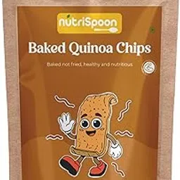 Nutrispoon Quinoa Chips Baked Supergrain Superfood Masala Flavour - Palm Oil Free | Flavored Chips | High Protein, Healthy, Gluten-Free | Crunchy Snacks - 40 Gram image 1
