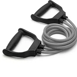 generic Double Toning Resistance Tube Pull Rope | Elastic Rubber Exercise Band for Stretching, Workout, Home Gym & Body Toning | Heavy-Duty D-Shaped Handles-picture-56