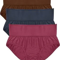 dressably Soft & Comfy Hipster Panties for Women - Pack of 3, 100% Pure Cotton, Wide Elastic Waistband, Multicolor, Perfect for Everyday Wear-picture-21